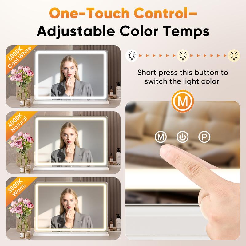 Lumen LED Vanity Mirror with Lights - Touch Control Makeup Mirror