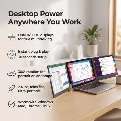 LumenDual | Additional dual monitor for PC